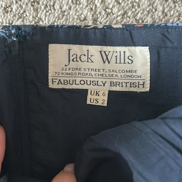 Jack Wills strapless dress Great condition size UK 6 US 2 - Picture 3 of 3